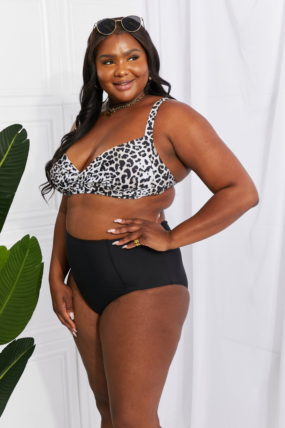 Leopard Twist High-Rise Bikini