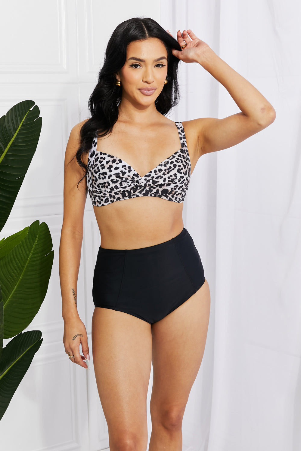 Leopard Twist High-Rise Bikini