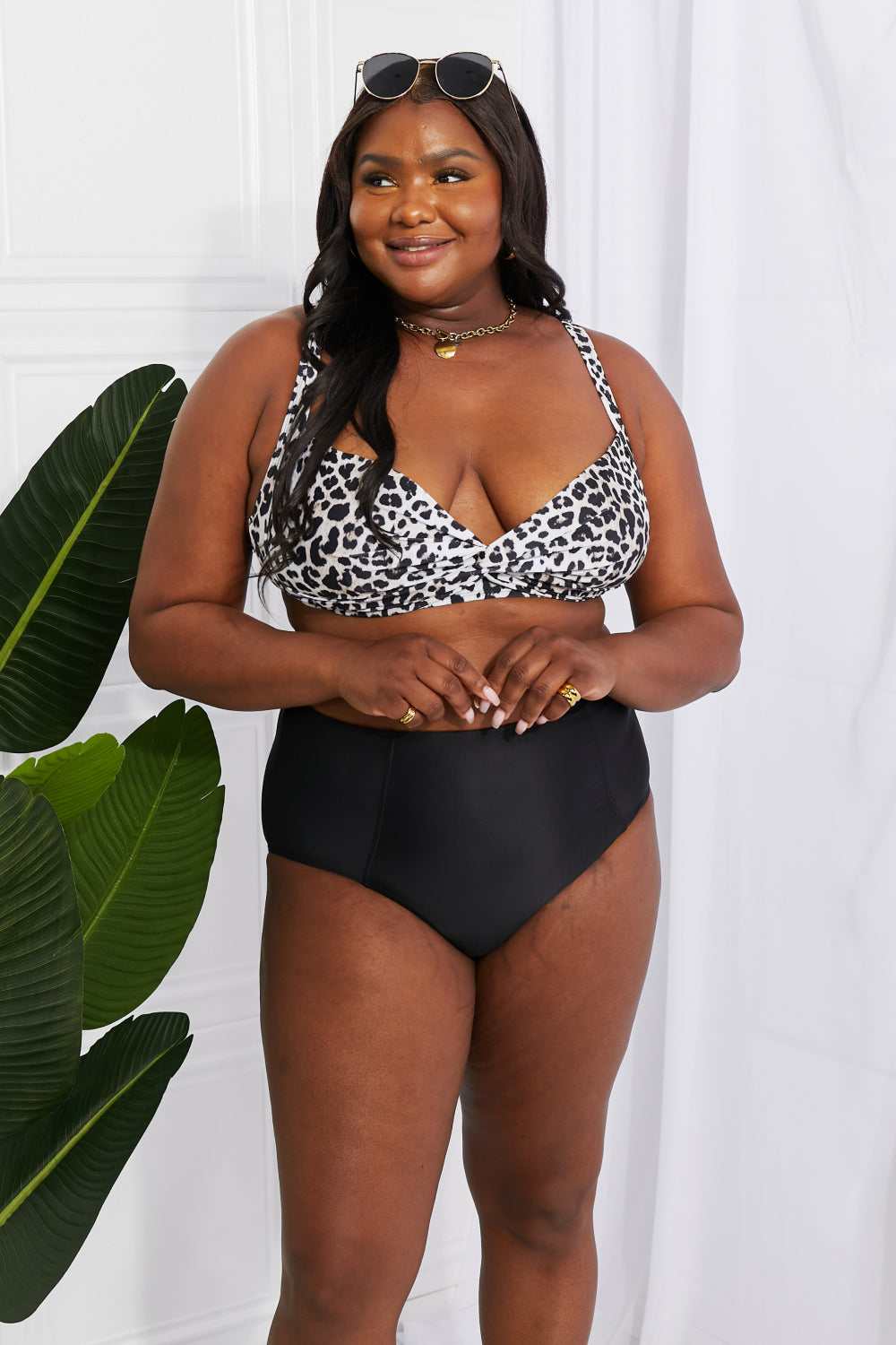 Leopard Twist High-Rise Bikini