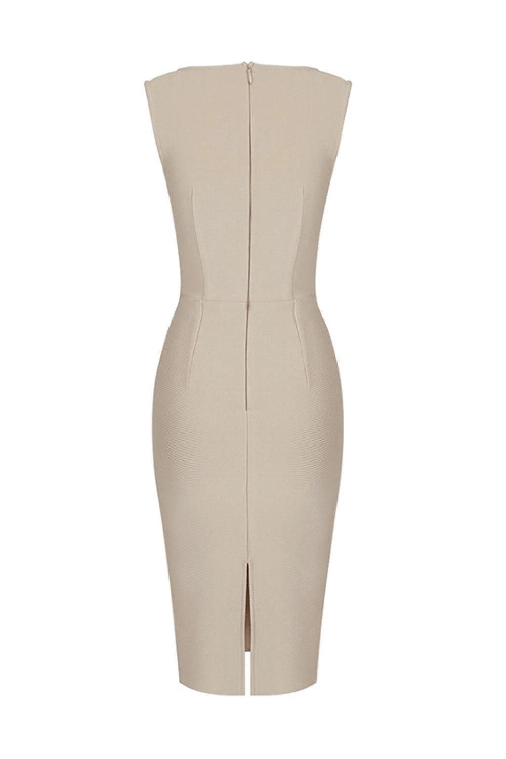 Sleeveless Bandage Dress with Slit