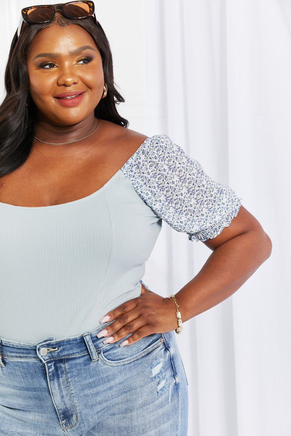 Bloom and Flatter Floral Bodysuit
