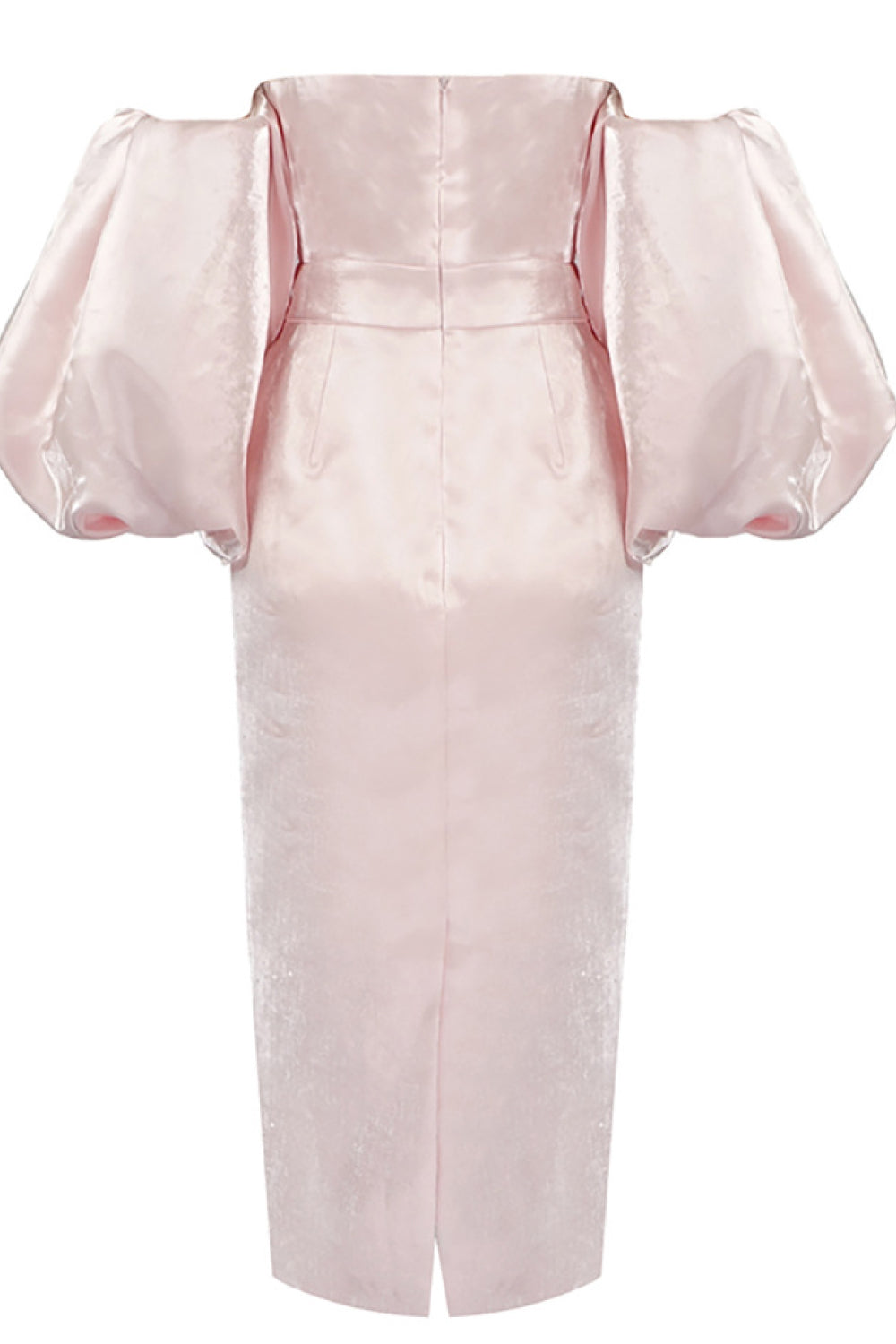 Ruched Bust Puff Sleeve Dress - WESTHUNDRED