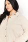 Chic Comfort: Oversized Tunic with Bust Pocket