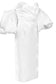 Ruched Bust Puff Sleeve Dress - WESTHUNDRED