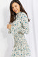 Flirty Floral Smocked Mini Dress with Flounced Sleeves