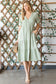 Flowy Button Front Midi Dress