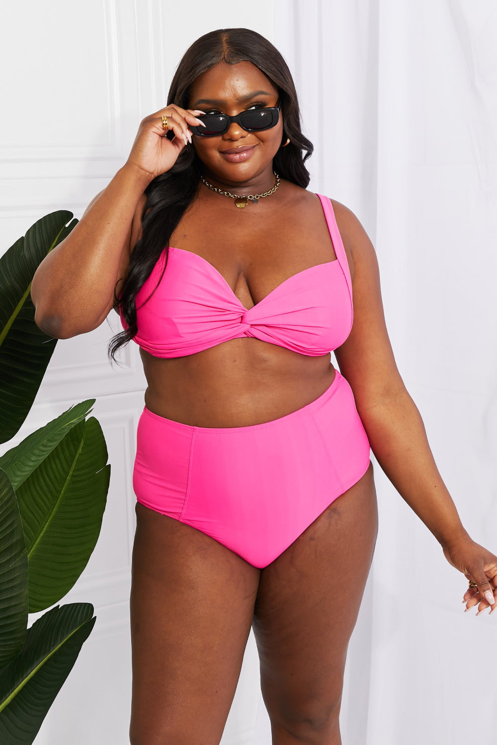 Pretty in Pink High-Rise Bikini Set