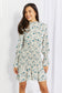 Flirty Floral Smocked Mini Dress with Flounced Sleeves