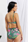 Flirty Floral Twist-Front Bikini with High-Rise Bottoms