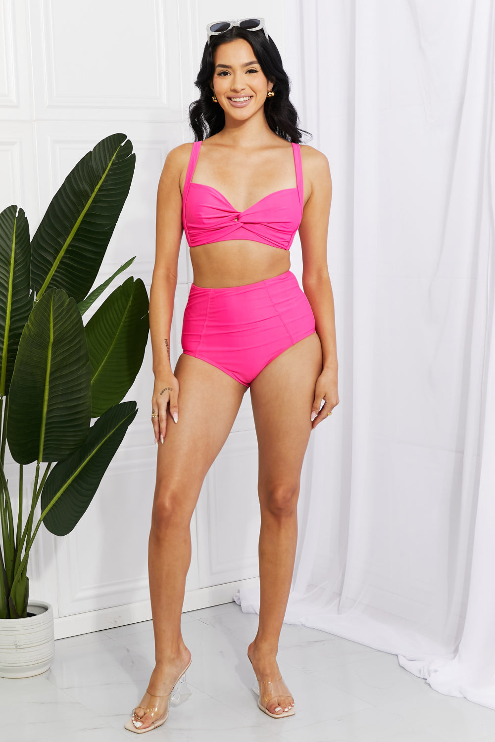 Pretty in Pink High-Rise Bikini Set