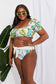 Tropical Puff Sleeve Detailed Bikini