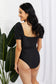 Chic and Stylish: Puff Sleeve One-Piece with Tie Belt