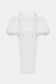 Ruched Bust Puff Sleeve Dress - WESTHUNDRED