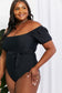 Chic and Stylish: Puff Sleeve One-Piece with Tie Belt