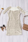 Mesh Panel Tassel Sequins Bodycon Dress - WESTHUNDRED