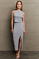 Chic Contours: Form-Fitting Two-Piece Set
