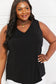 Black High-Low V-Neck Tank