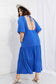 Electric Blue Backless Maxi Dress