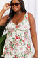 Summer Dreaming: Floral Cream V-Neck Swim Dress