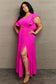 Stylish and Comfortable Plus-Size Maxi Dress with Adjustable Belt