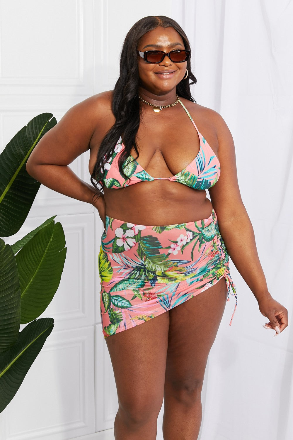 Tropical Triangle Bikini 3PC Set