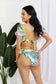 Tropical Puff Sleeve Detailed Bikini