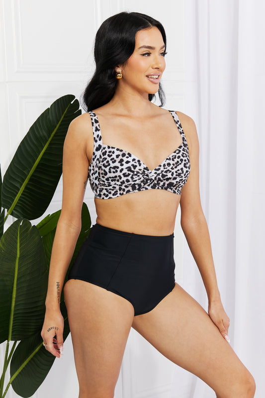 Leopard Twist High-Rise Bikini