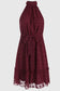 Swiss Dot Tie-Waist Tiered Sleeveless Dress - WESTHUNDRED