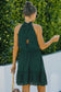 Swiss Dot Tie-Waist Tiered Sleeveless Dress - WESTHUNDRED