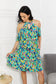 Vacation Style Tropical Printed Dress