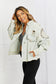 Relaxed Fit Beaded Denim Jacket