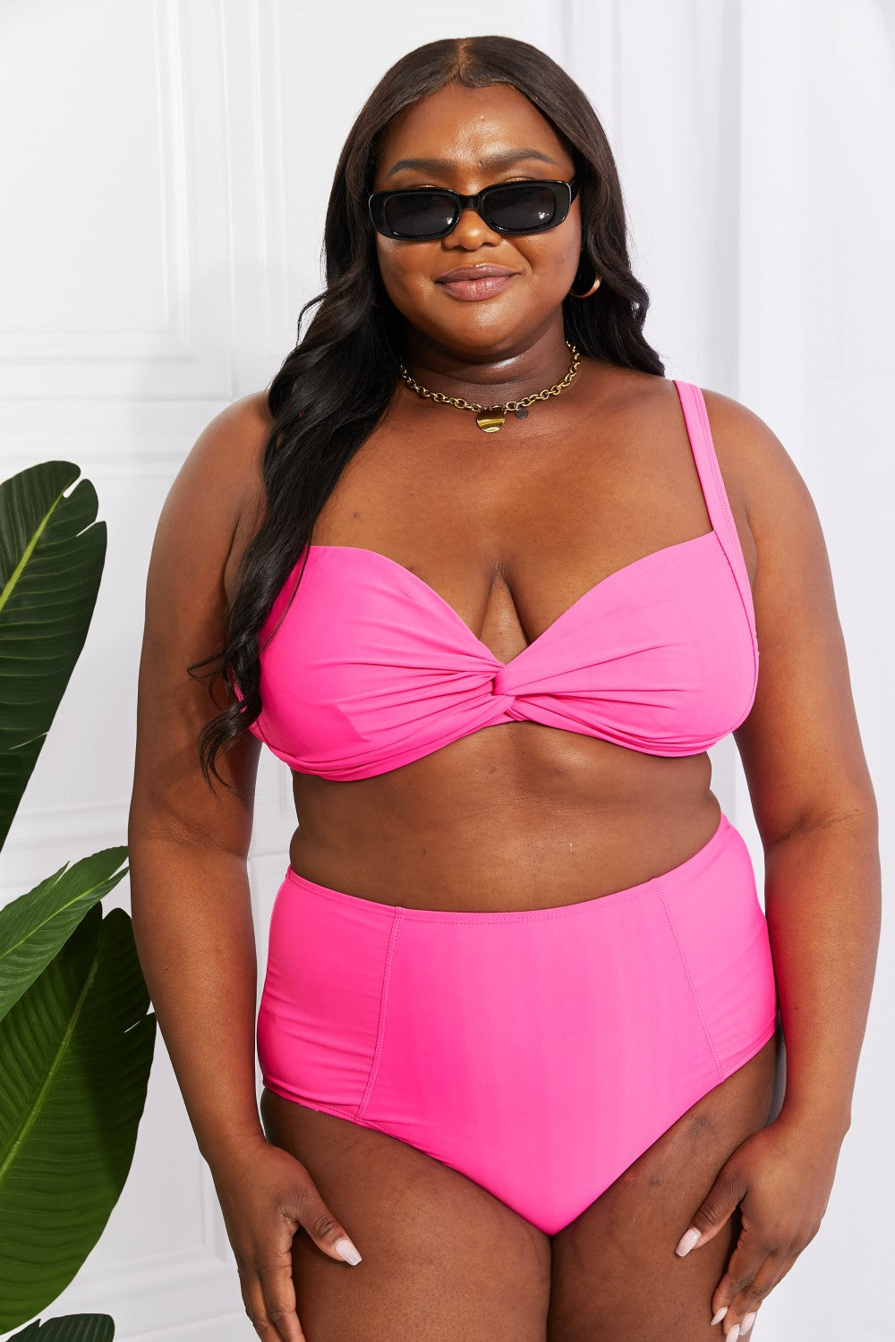 Pretty in Pink High-Rise Bikini Set