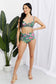 Flirty Floral Twist-Front Bikini with High-Rise Bottoms