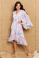 Joyful Floral Bell Sleeve Midi Dress