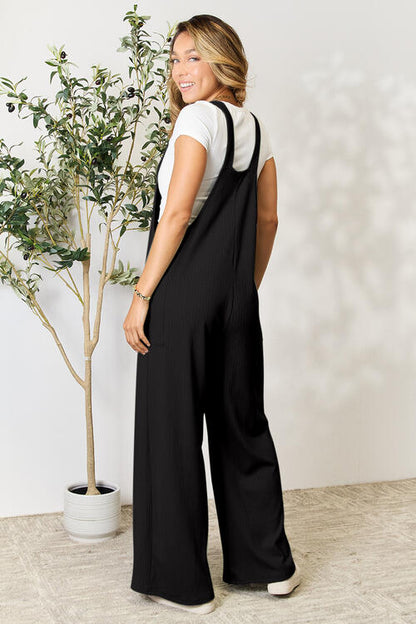 Comfortable Wide Strap Overall with Pockets