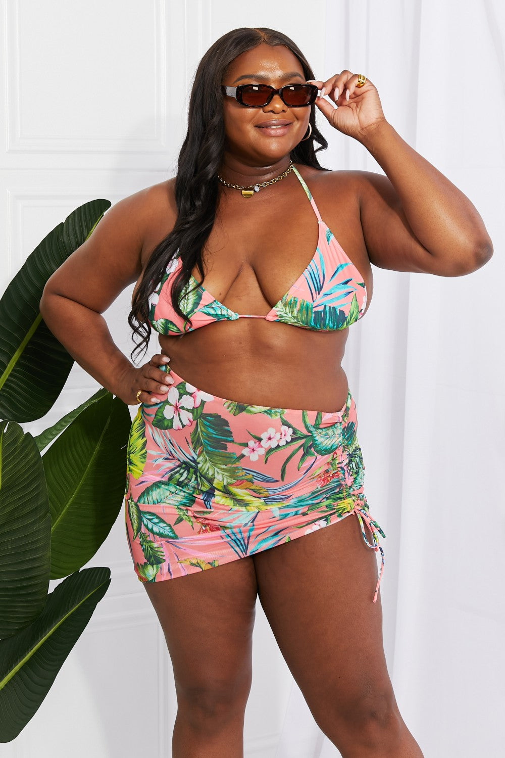 Tropical Triangle Bikini 3PC Set