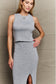 Chic Contours: Form-Fitting Two-Piece Set