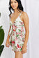 Summer Dreaming: Floral Cream V-Neck Swim Dress