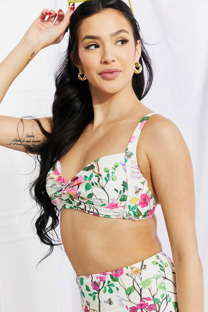 Fun Floral Twist High-Rise Bikini