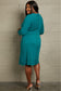 Sophisticated Comfort: Chevron-Patterned Midi Dress for Effortless Elegance