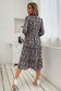 Floral Tiered Frill Trim Midi Dress - WESTHUNDRED