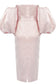Ruched Bust Puff Sleeve Dress - WESTHUNDRED