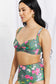 Flirty Floral Twist-Front Bikini with High-Rise Bottoms