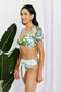 Tropical Puff Sleeve Detailed Bikini