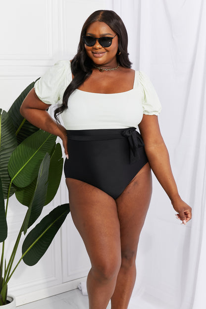 Timeless Puff Sleeve One-Piece Bathing Suit