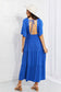 Electric Blue Backless Maxi Dress