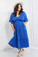 Electric Blue Backless Maxi Dress