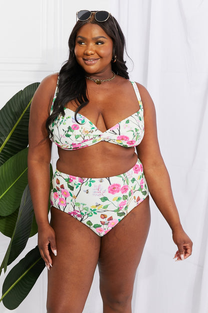 Fun Floral Twist High-Rise Bikini