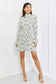Flirty Floral Smocked Mini Dress with Flounced Sleeves