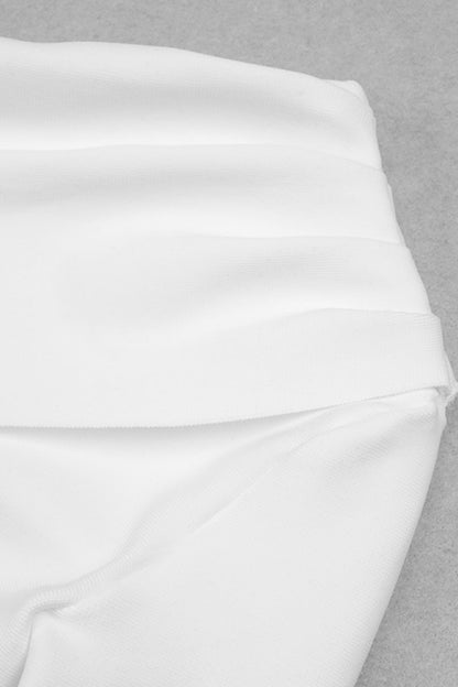 Asymmetrical Neck One-Shoulder Bodycon Dress - WESTHUNDRED